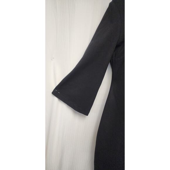 IMNYC ISAAC MIZRAHI Cutout/Cold Shoulder Bodycon Knee Length Dress Black Size M - Picture 5 of 7